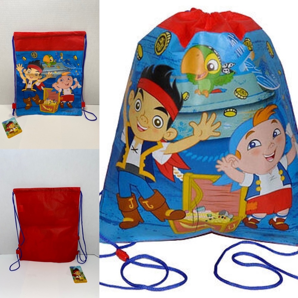 NWT Disney Jake The Pirate Sling Backpack For 4 New